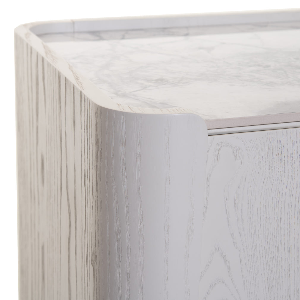 Olivia - Tall 5 Drawer Chest - Stone