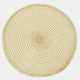 Circular Woven Lurex- Gold Placemat