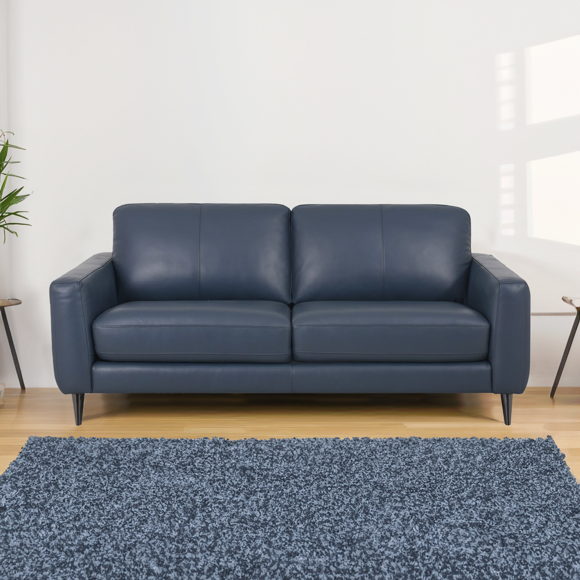 Volante - 2.5 Seat Sofa Bed With Foam Mattress In Leather