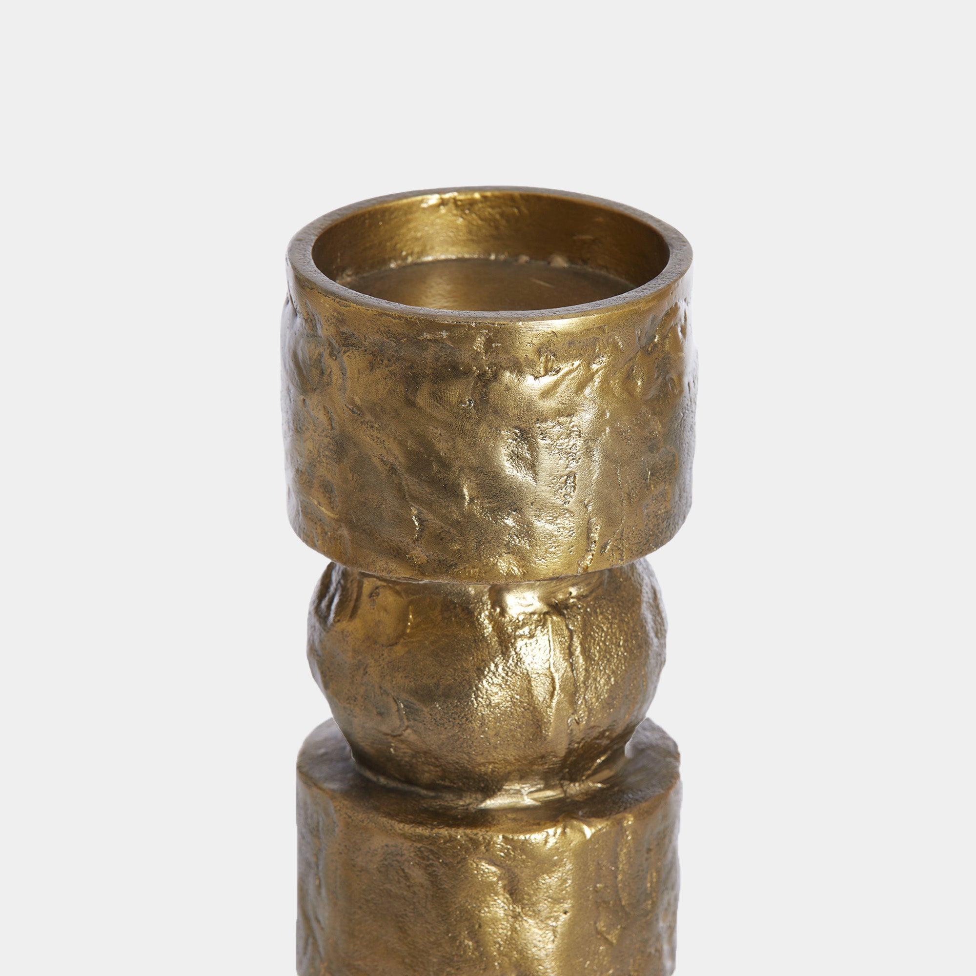 Akta - Small Antique Bronze Candleholder