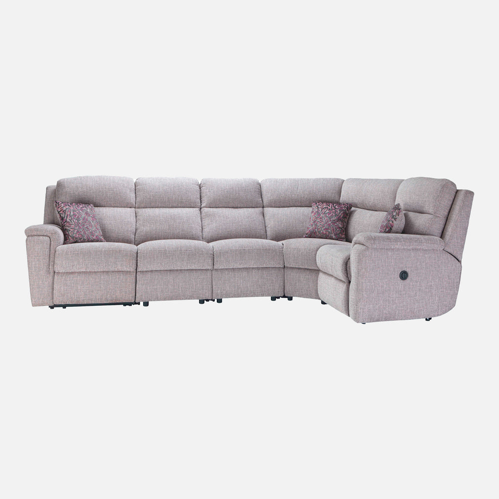 Newmarket - Large RHF Corner Group With Manual Recliners In Fabric