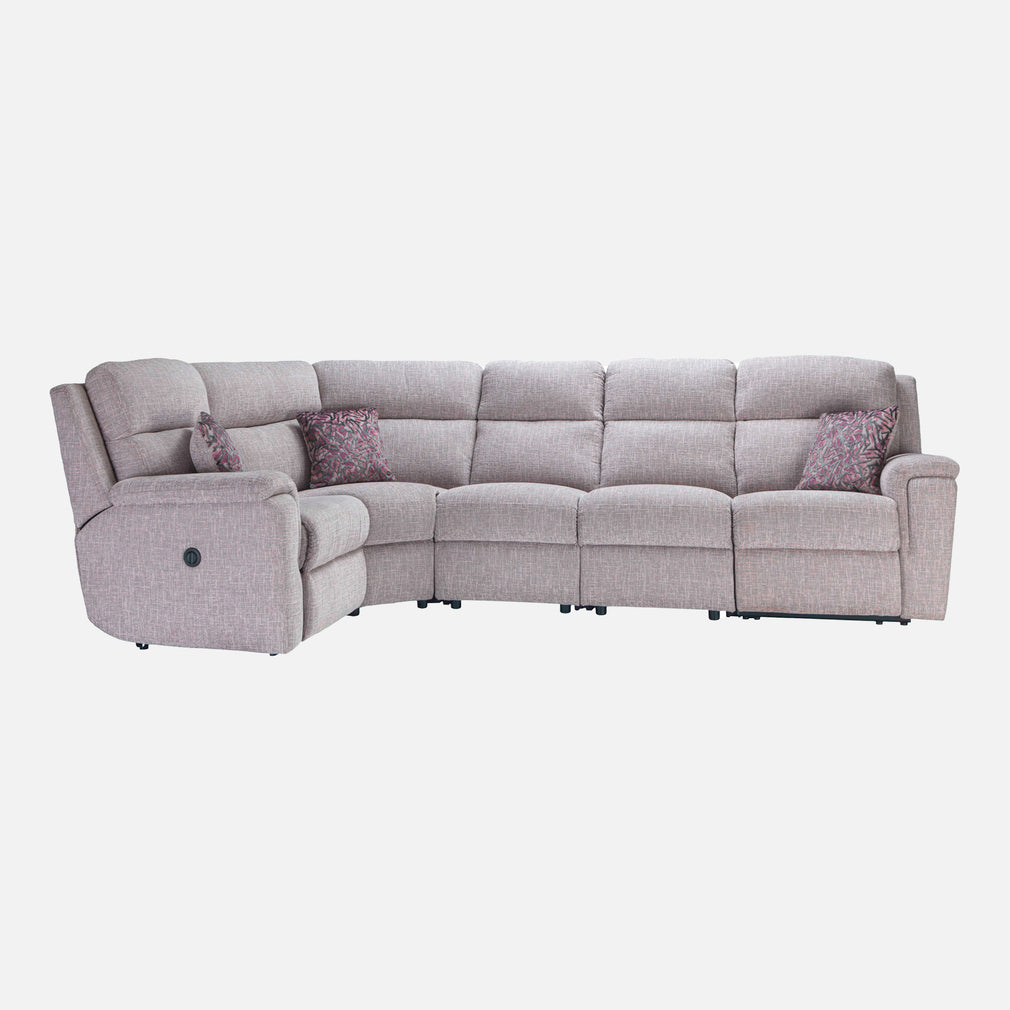 Newmarket - Large LHF Corner Group With Power Recliners In Fabric