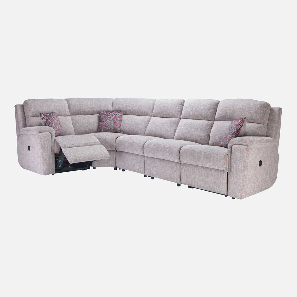 Newmarket - Large LHF Corner Group With Power Recliners In Fabric