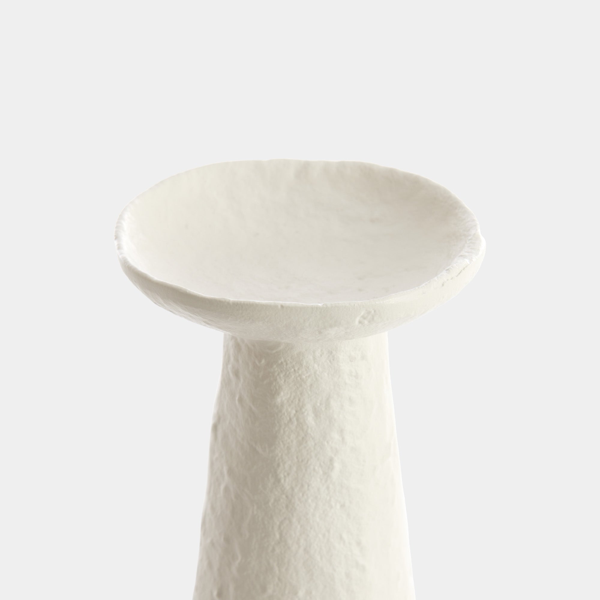 Ota - Small Cream Candleholder