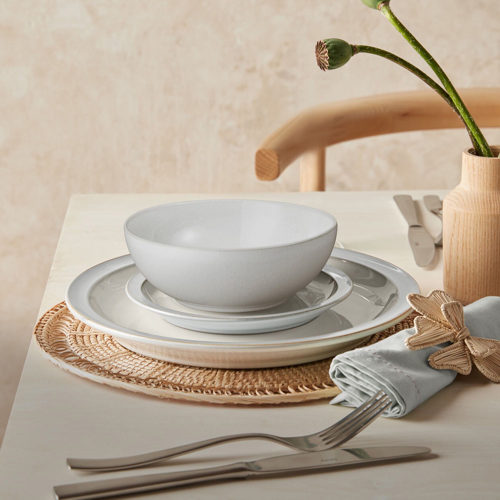 Cotton - 12 Piece Dinner Set