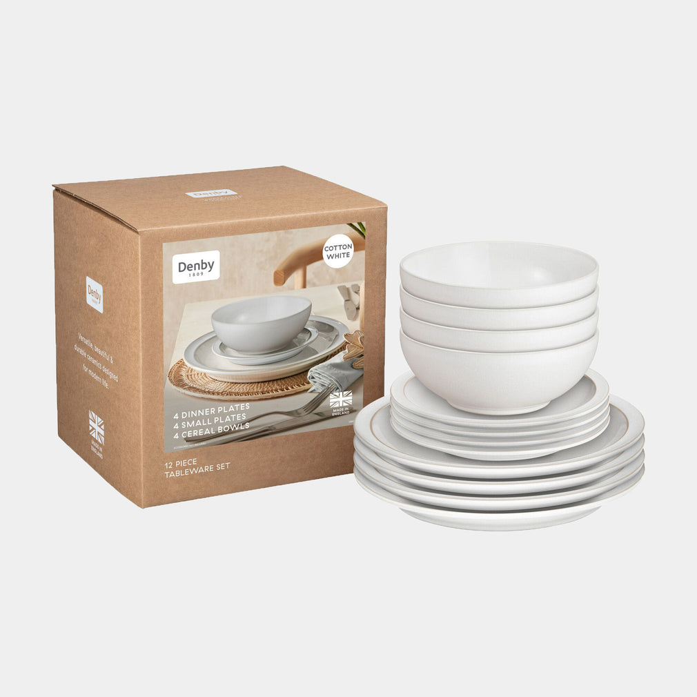 Cotton - 12 Piece Dinner Set