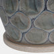 Armadillo - Medium Azure Ceramic Planter with Base