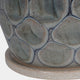 Armadillo - Large Azure Ceramic Planter with Base