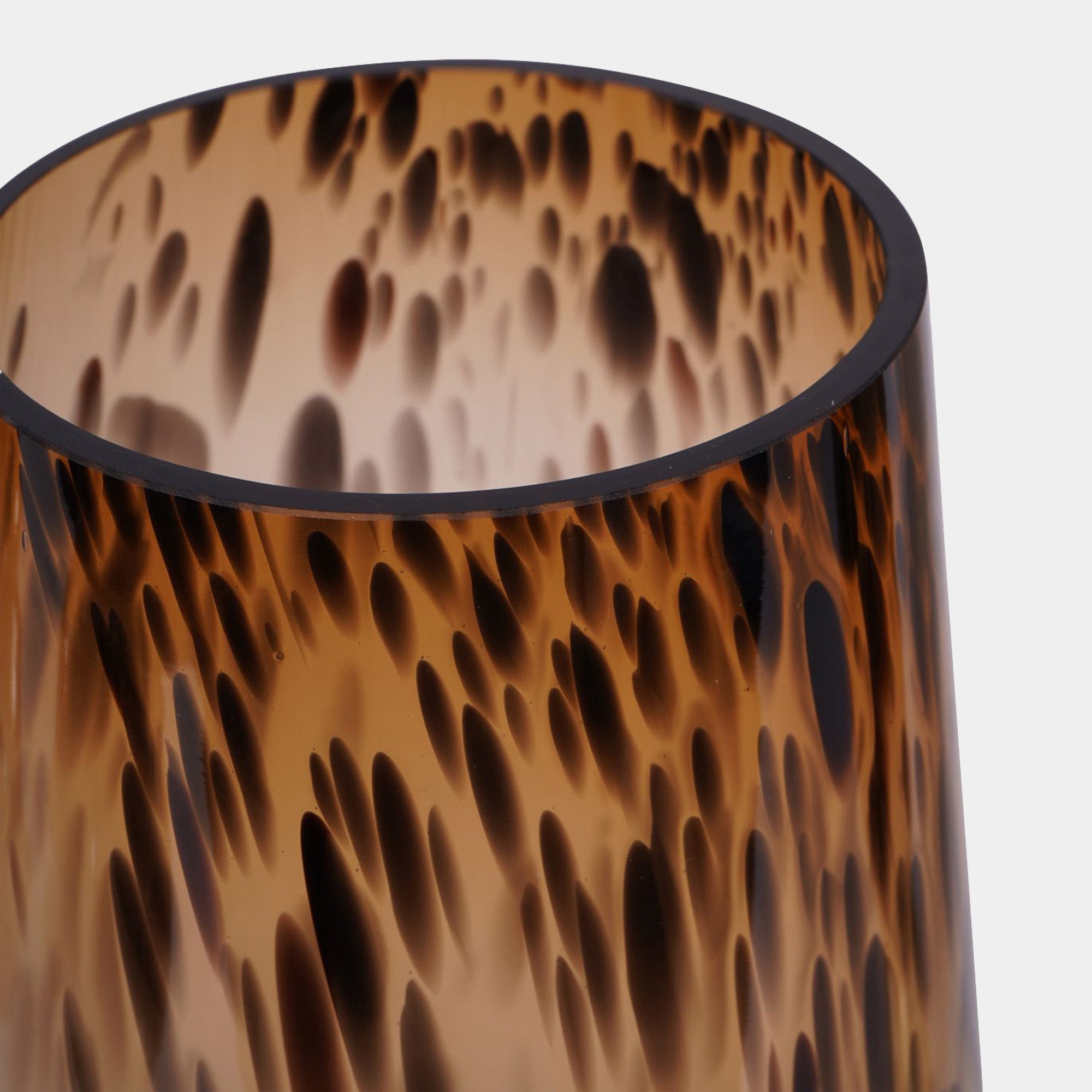 Savanna - Glass Vase with Brass Base Small