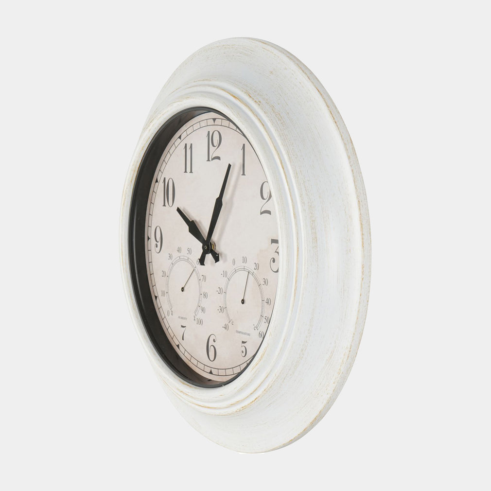 Nelson - Multi Dial White Clock