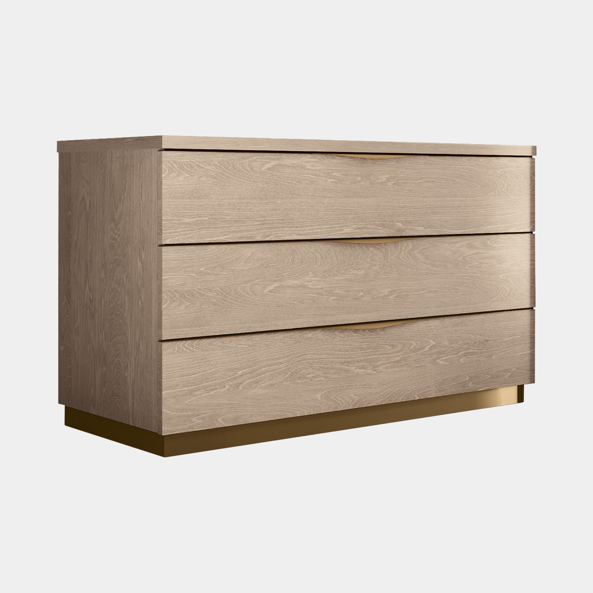 Alaska - Single 3 Drawer Dresser In Sand Birch Finish