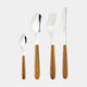 Eco - 24 Piece Wood Effect Cutlery Set