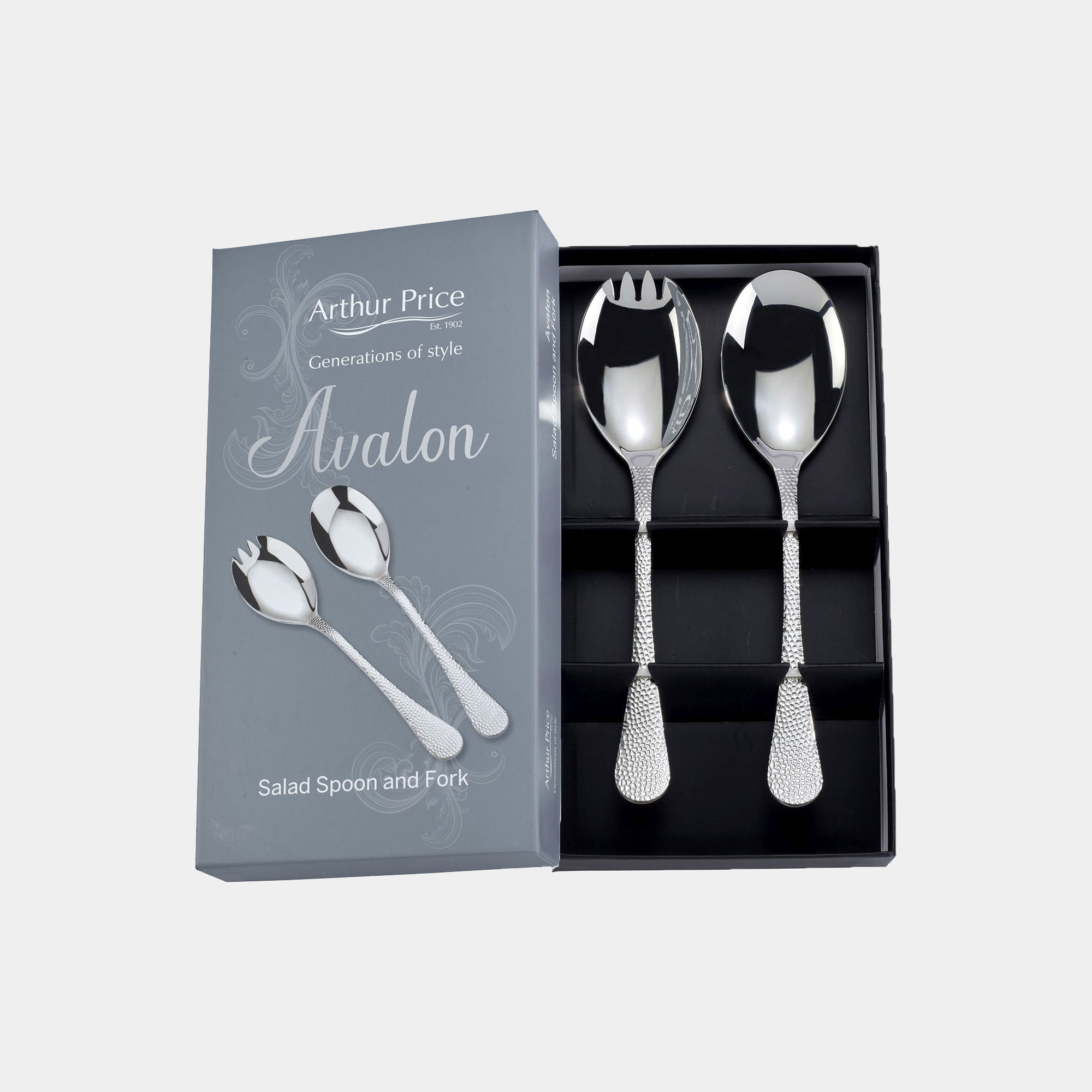 Arthur Price Avalon - Salad Serving Spoon & Fork Set