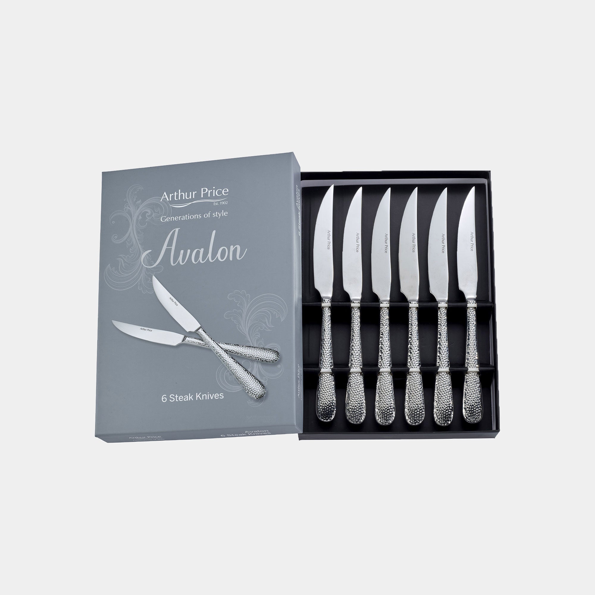 Arthur Price Avalon Steak Knives Set Of 6(BA)