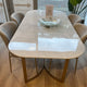 Harmony 180cm Dining Table With White Marble Top