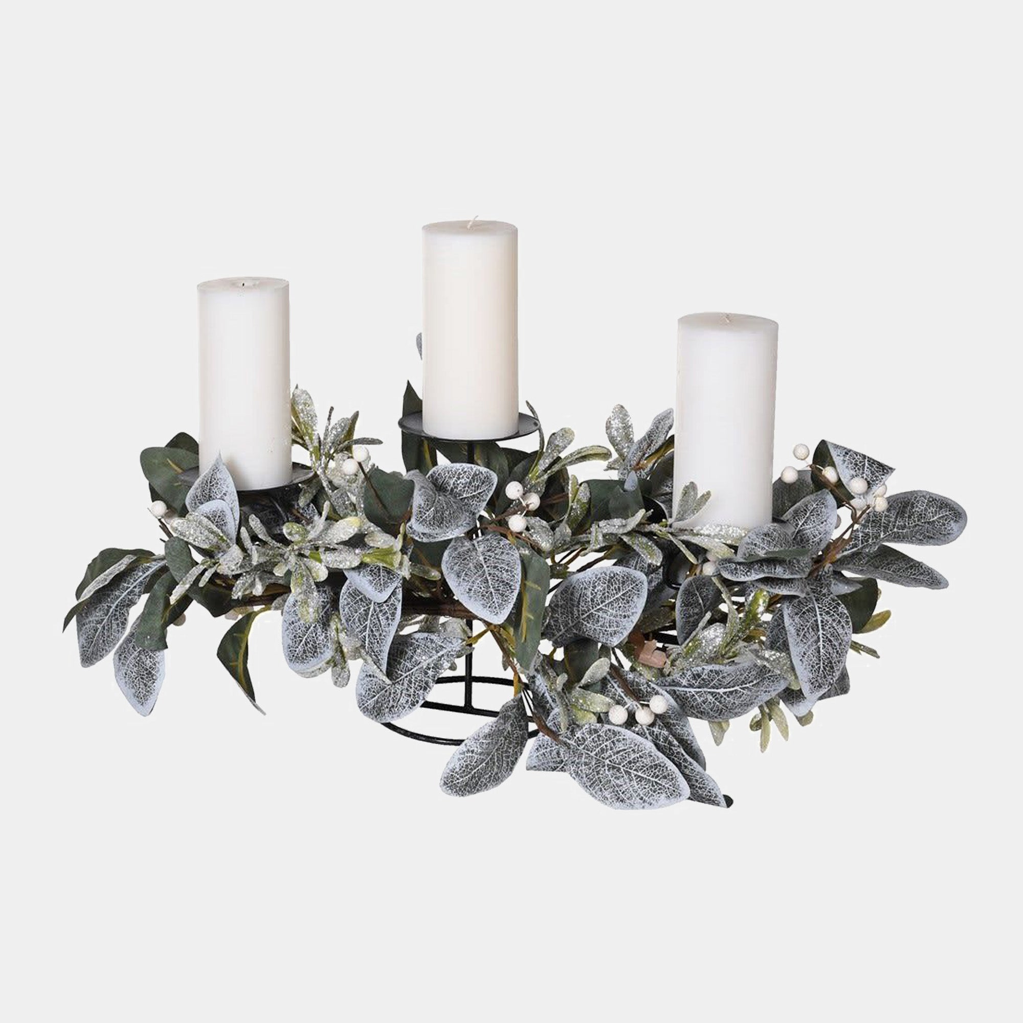 Frosted Eucalyptus & Mistletoe - Table Decoration