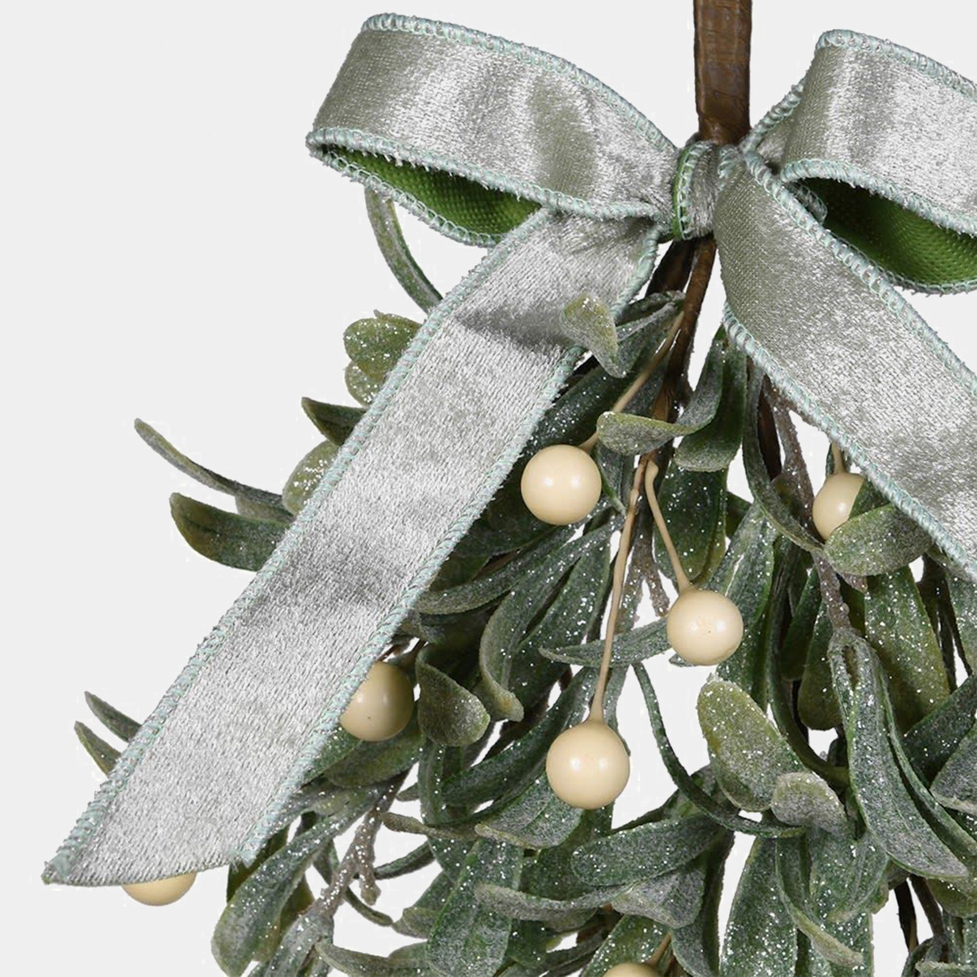 Frosted Mistletoe Teardrop