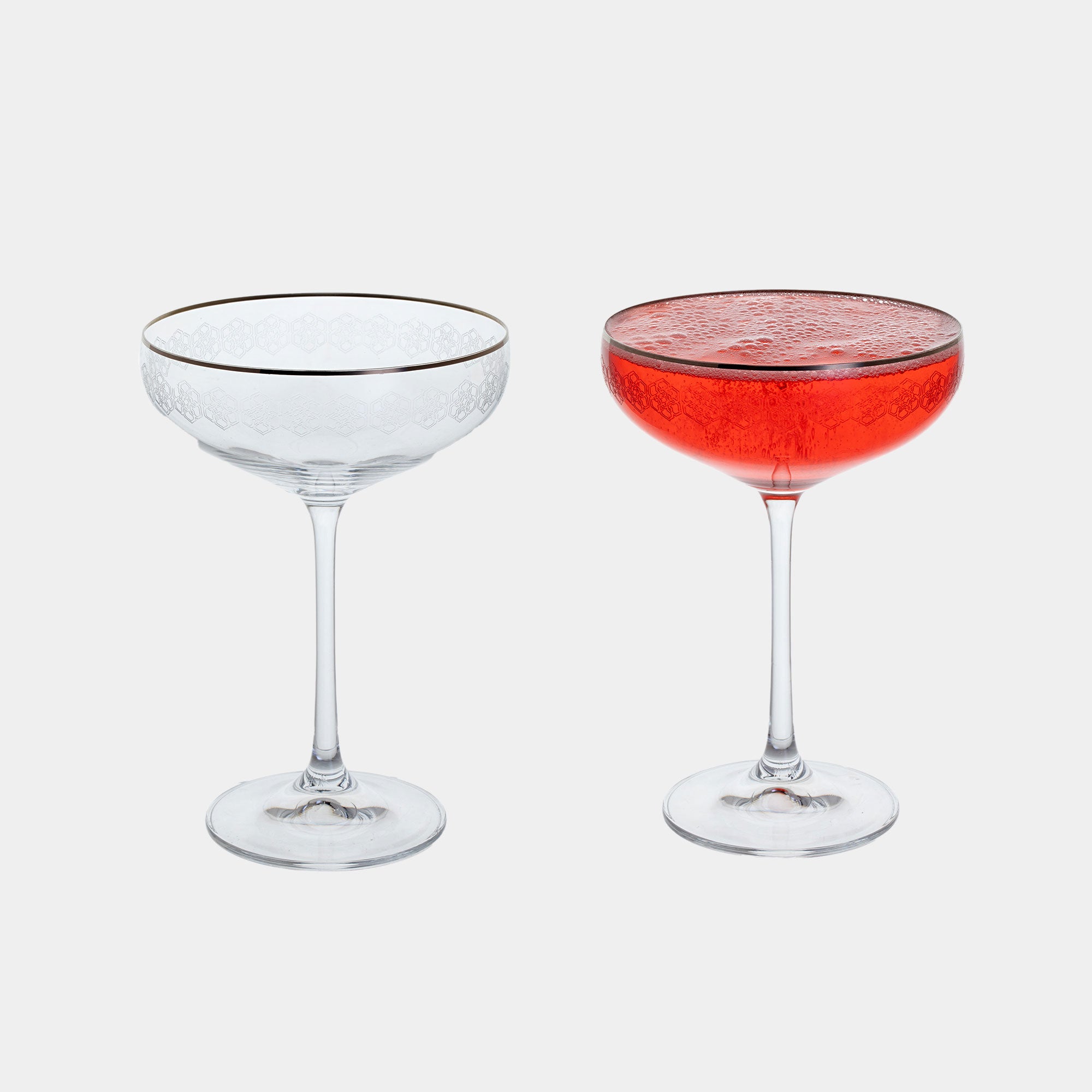 Dartington Gatsby - Set of 2 Cocktail Saucers