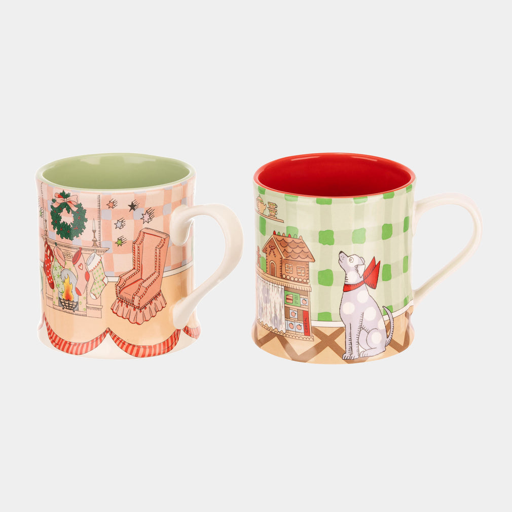 Cath Kidston - Set of 2 Mollie Mugs