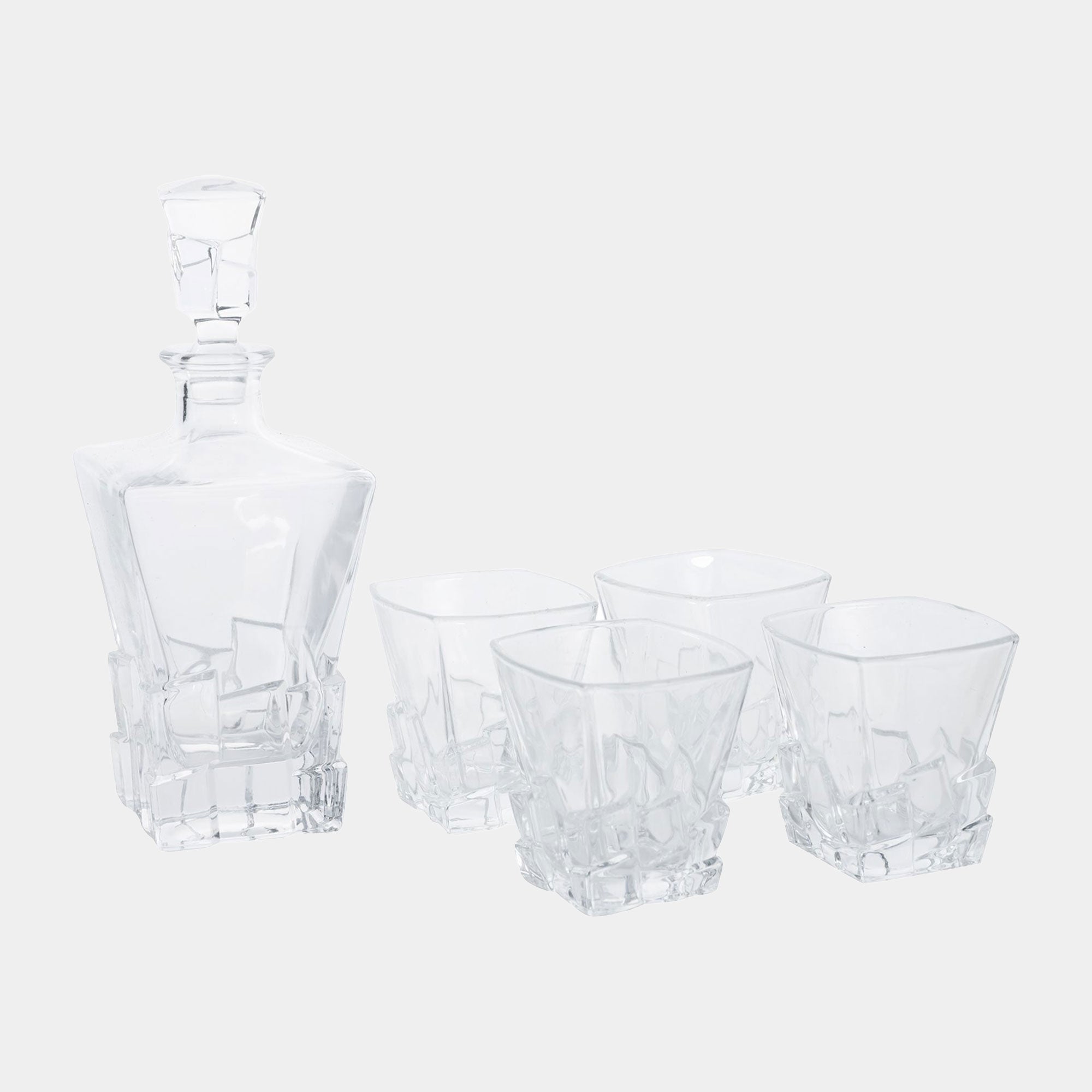 Glacier - Decanter and Glasses in Wooden Box