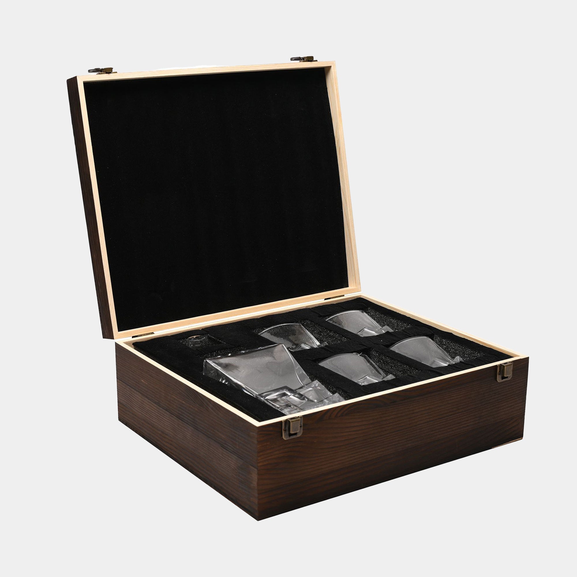 Glacier - Decanter and Glasses in Wooden Box