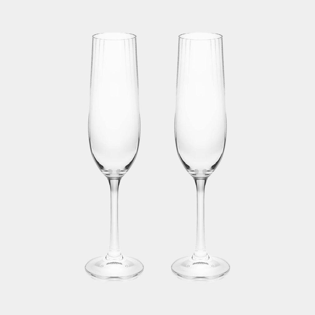 Tipperary Ripple - Set of 2 Flute Glasses