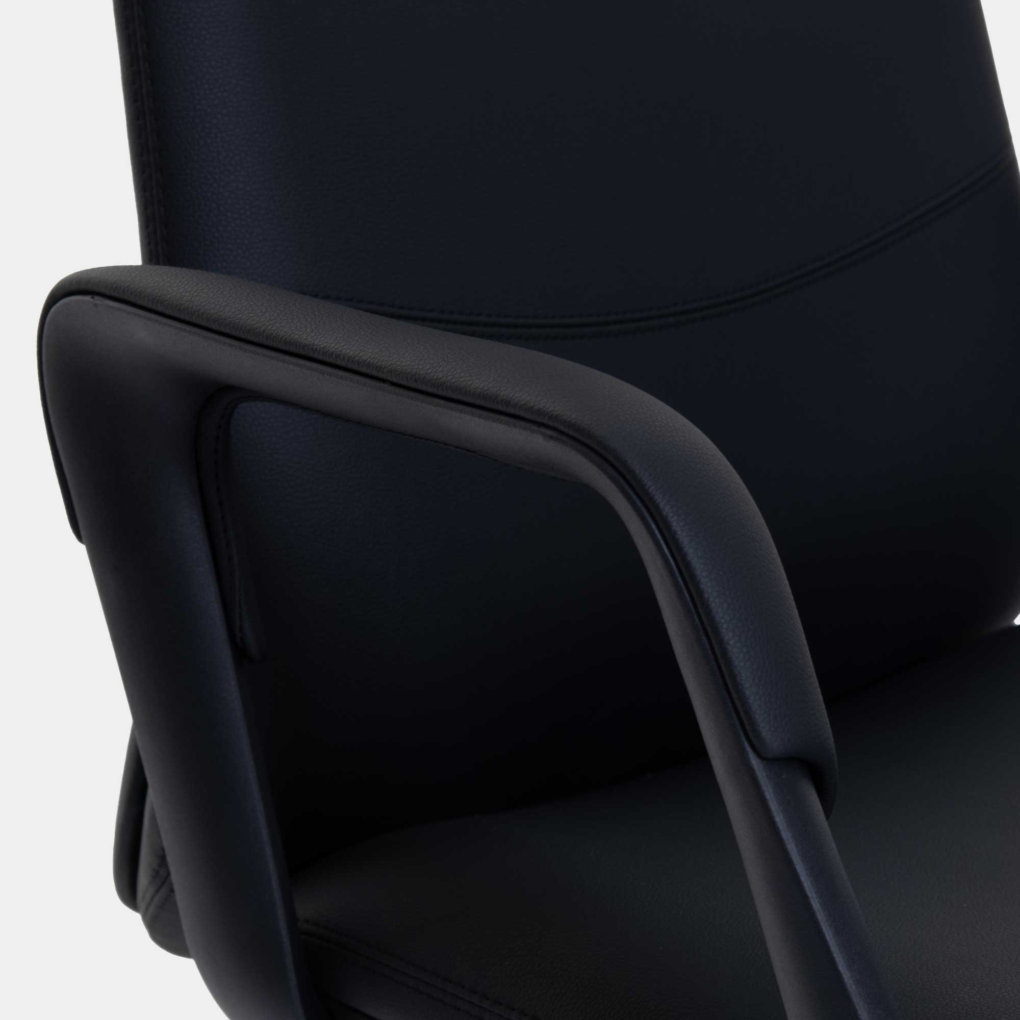 Bentley - High Back Swivel Office Chair In Black PU