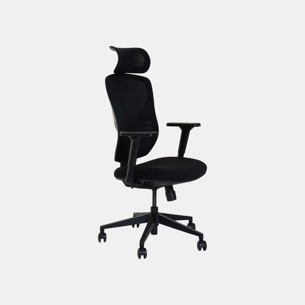 Norton - High Back Swivel Office Chair In Black Mesh Fabric