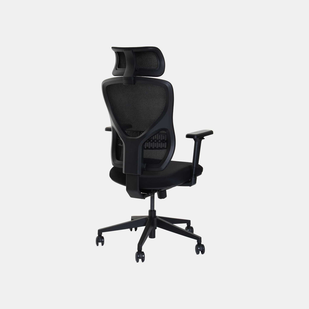 Norton - High Back Swivel Office Chair In Black Mesh Fabric