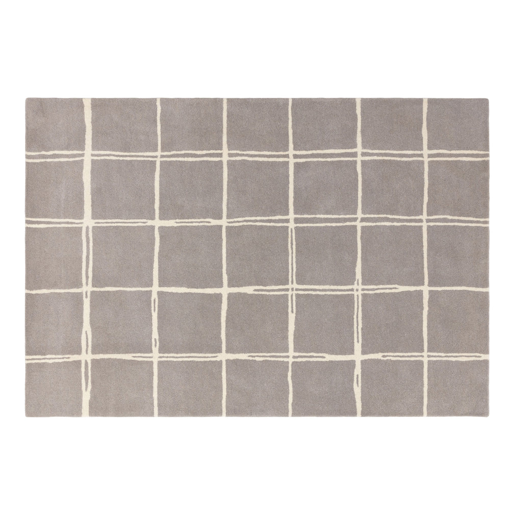 Rug Grid Grey 120cm x 170cm