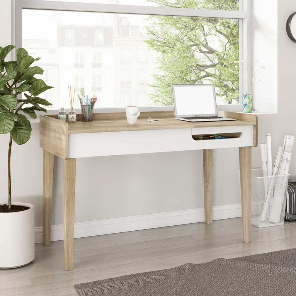 Ben - Desk In Sonoma Oak With White Front