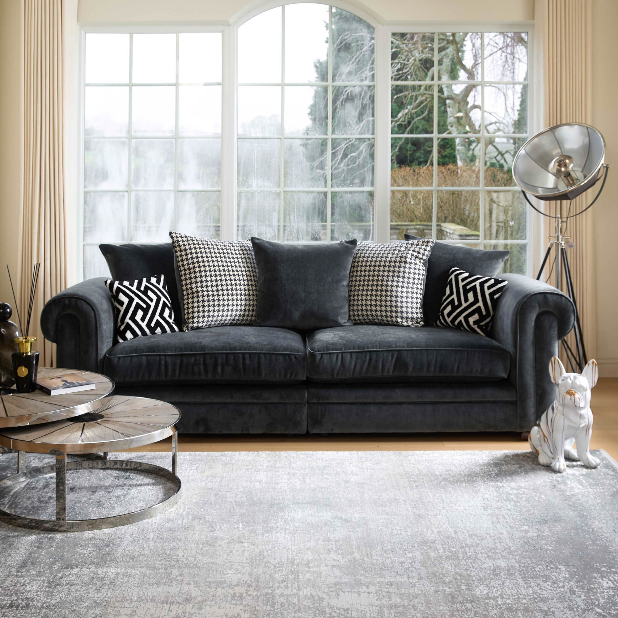 Coco - Extra Large Standard Back Split Sofa In Fabric