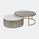 Sutton - Aged Gold Set of 2 Nesting Coffee Tables