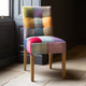 Houston - Patchwork Dining Chair With Natural Lacquer Leg