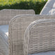 Reclining Chair x 2 In Light Grey Rattan