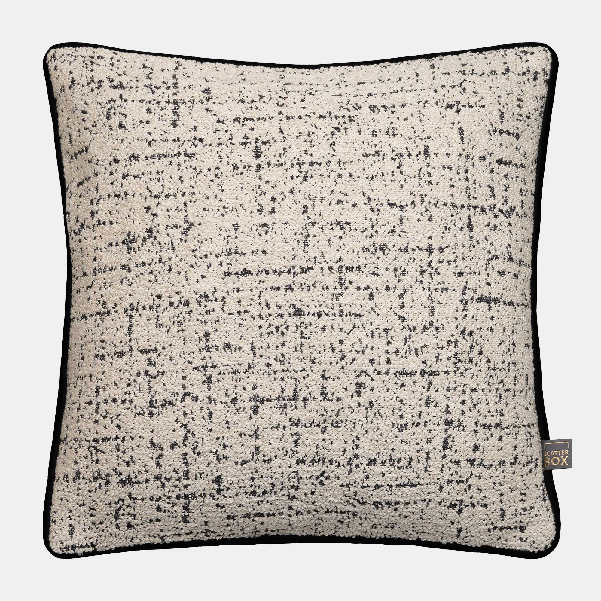 Tweed - Cream Black Cushion 43x43cm