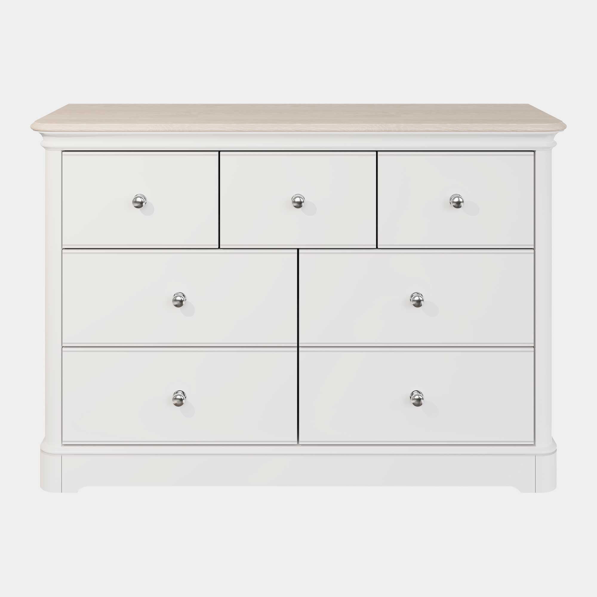 Aylesford - 3 + 4 Drawer Chest With Solid Oak Top