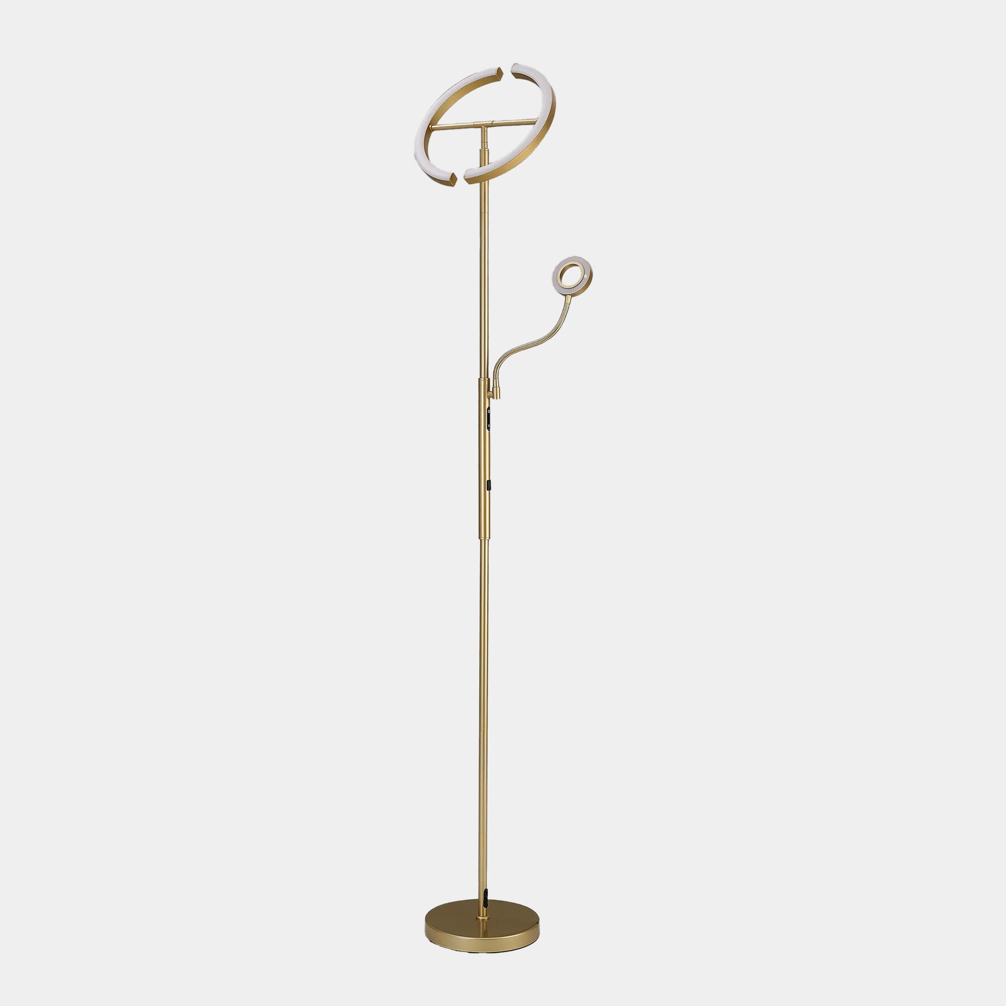 Nima - 2 Light Floor Lamp Gold