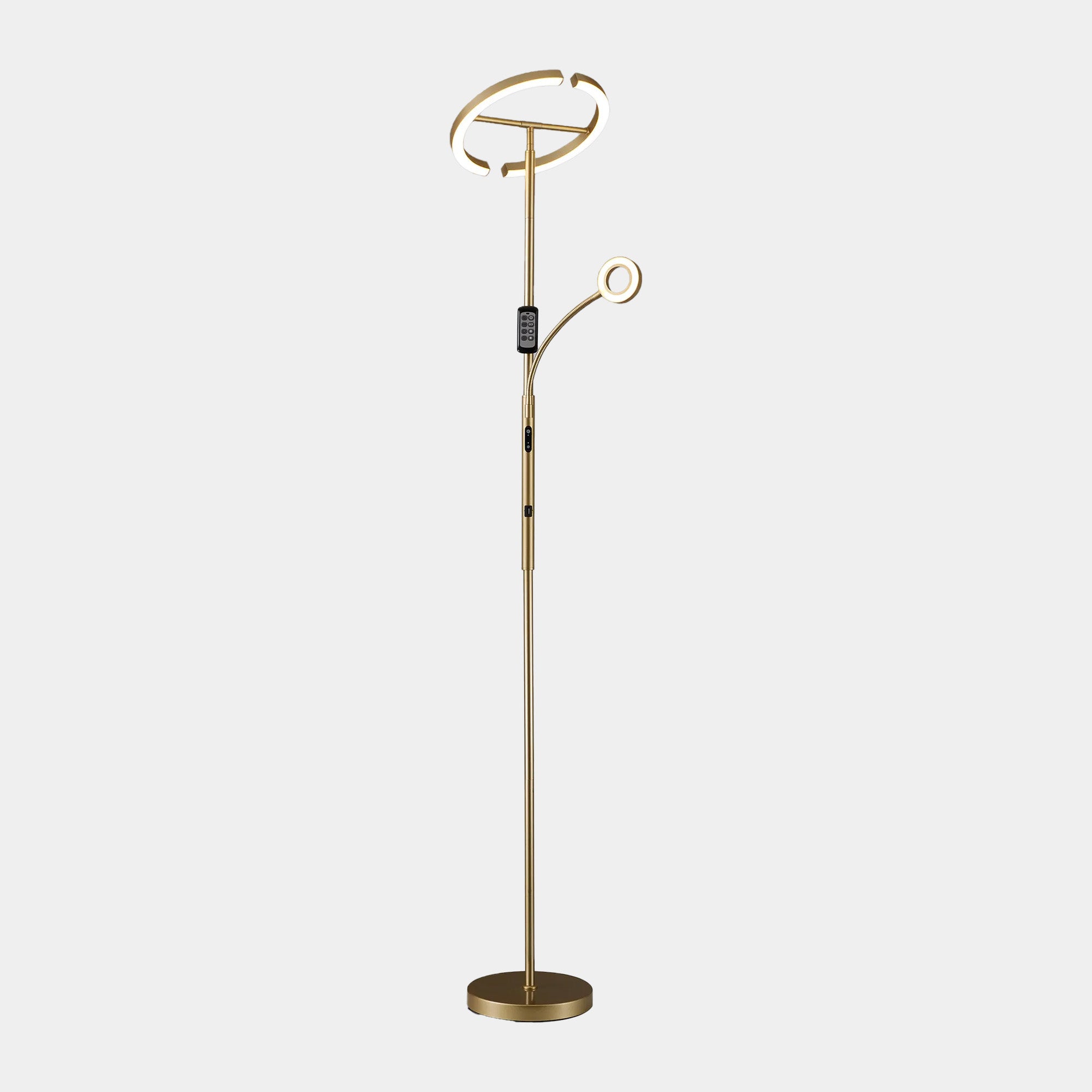 Nima - 2 Light Floor Lamp Gold