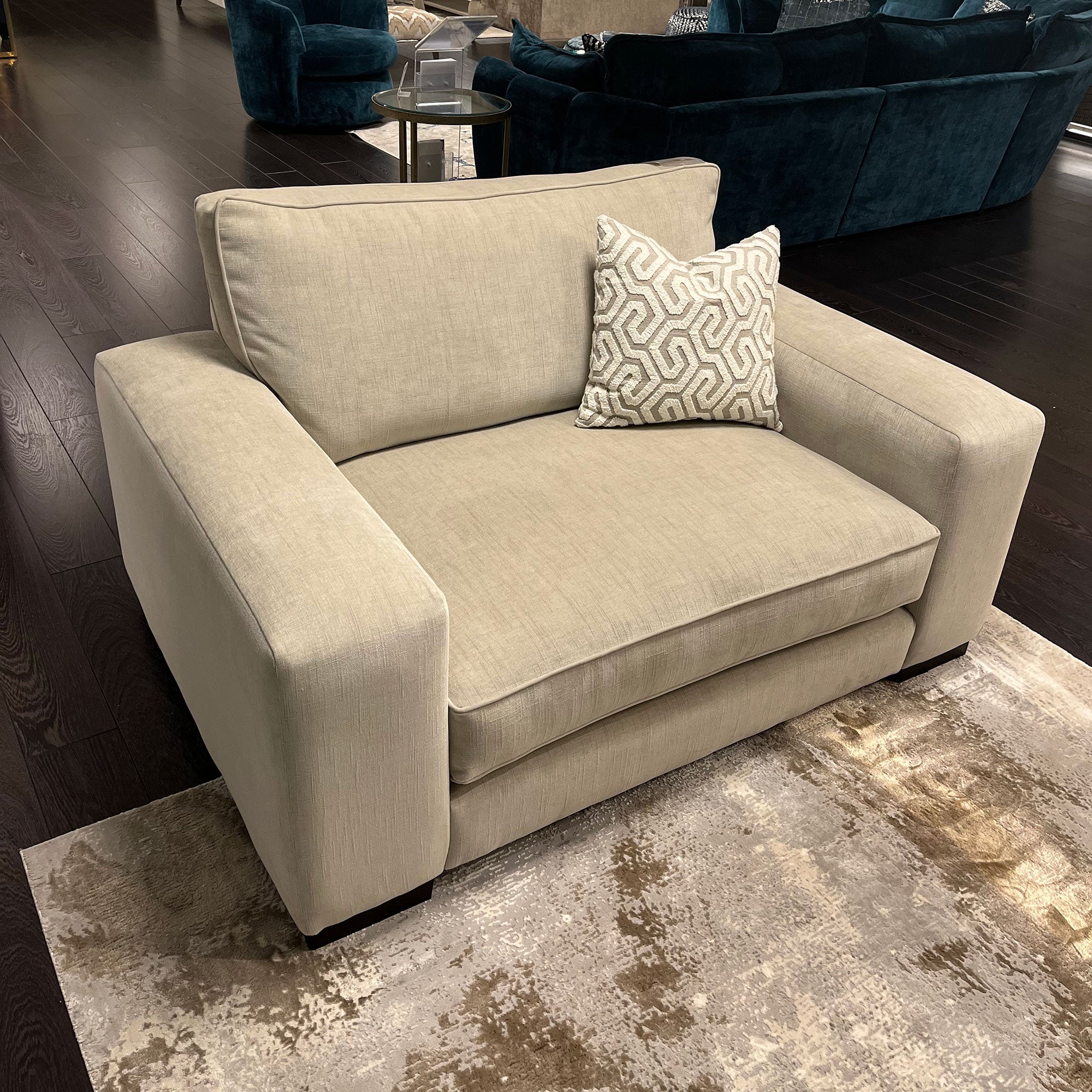 Etienne Love Seat In Fabric