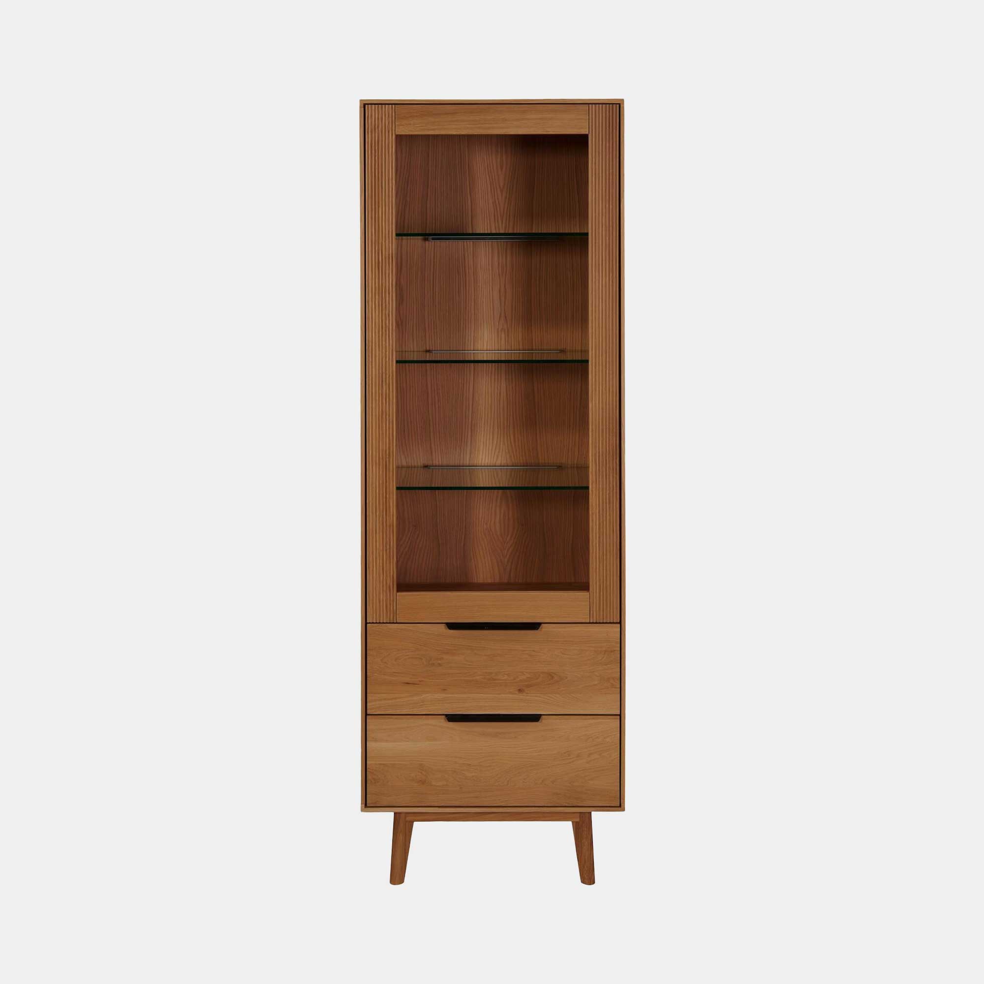 Colorado - 1 Door/2 Drawer Vitrine In Wild Oak