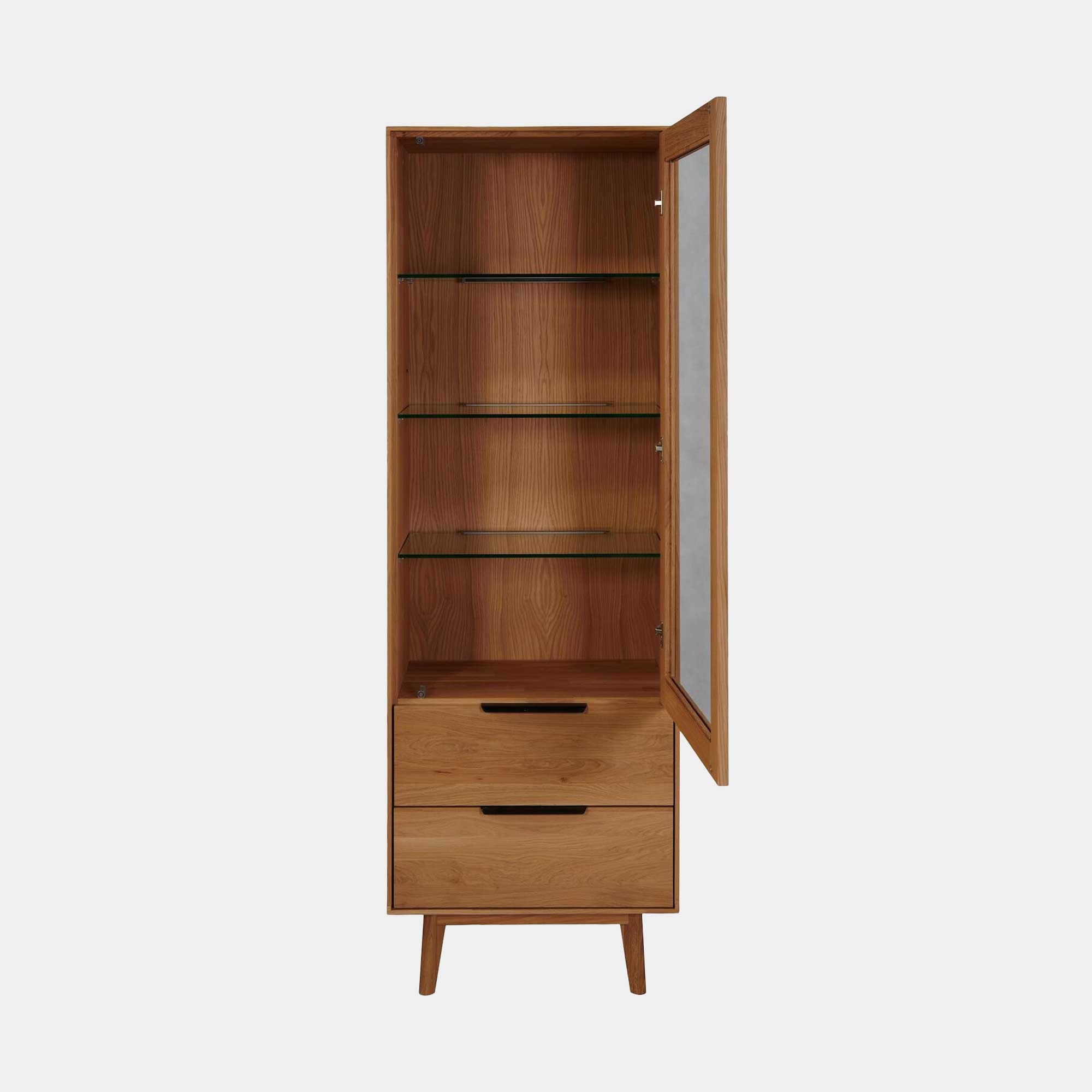 Colorado - 1 Door/2 Drawer Vitrine In Wild Oak