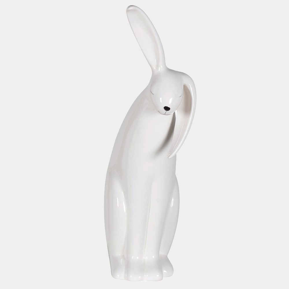 Robbie Rabbit Sculpture White (BO)