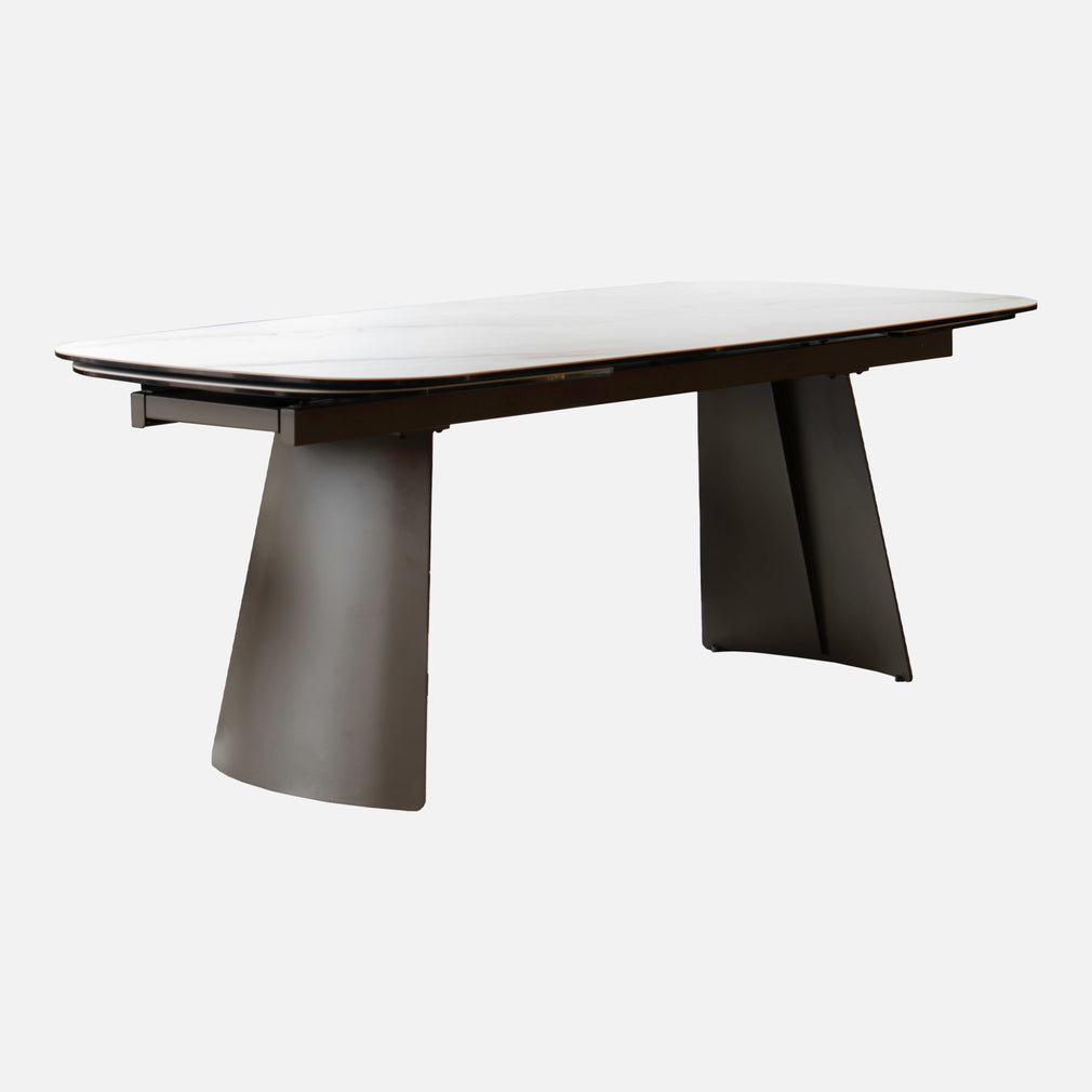 Tosca - 200cm Extending Dining Table With Soft Bone Ceramic Top