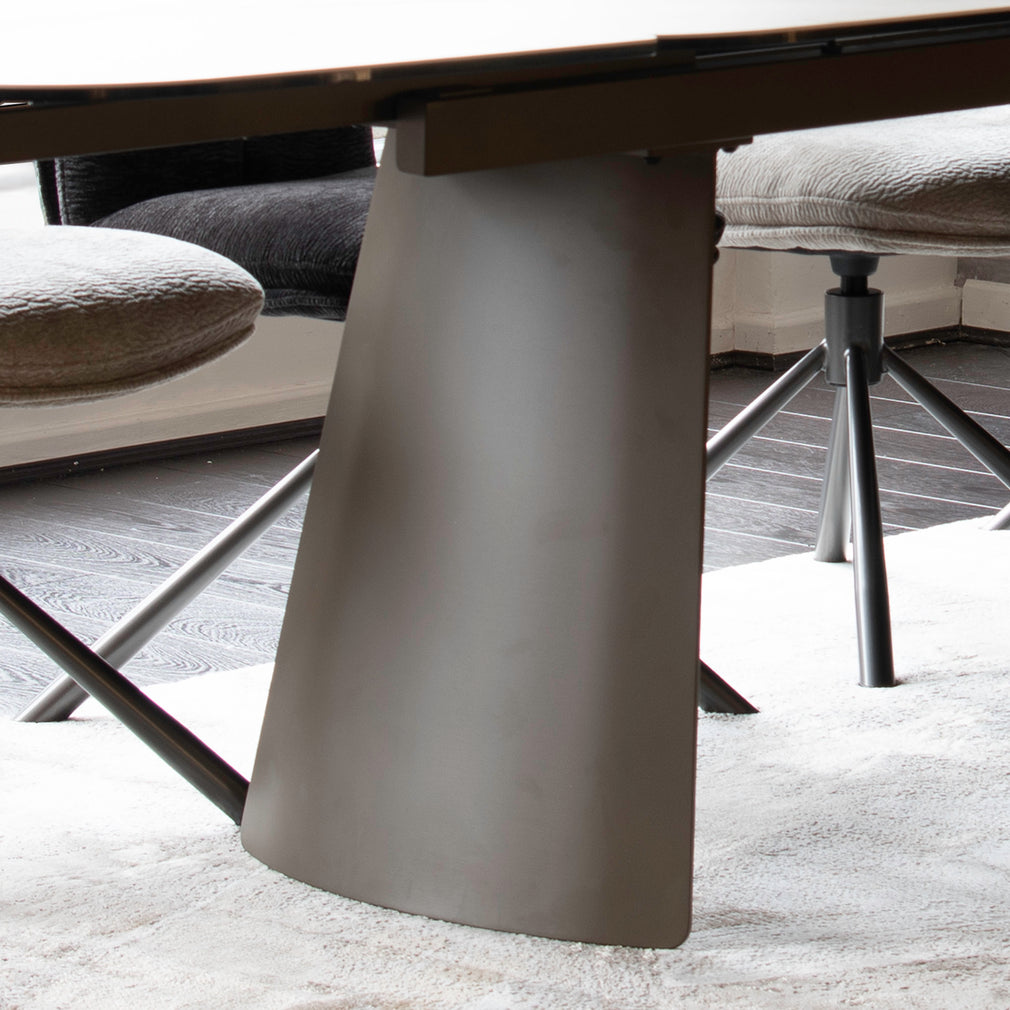 Tosca - 200cm Extending Dining Table With Soft Bone Ceramic Top