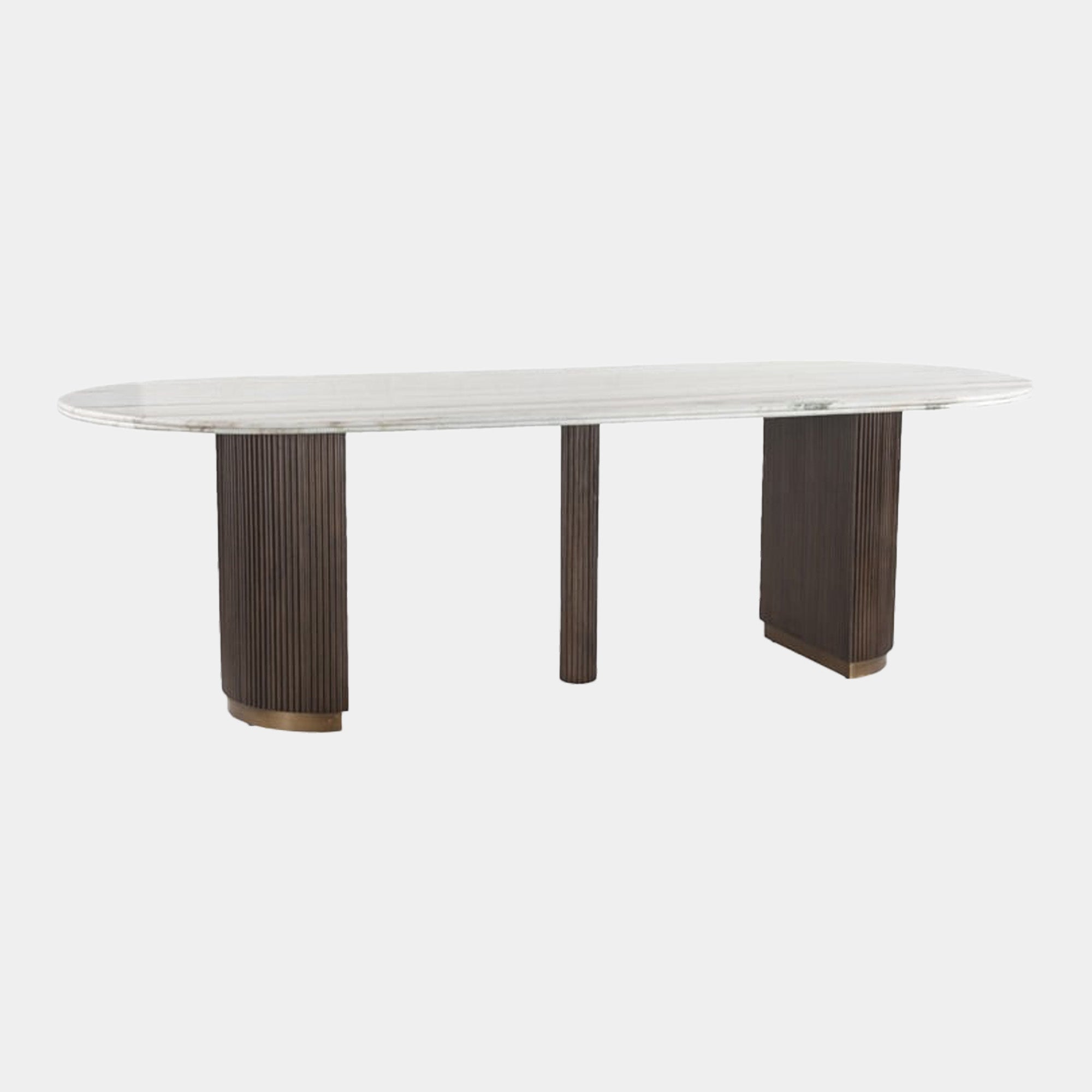 Seabrook - 250cm Dining Table With Marble Top (With Centre Support Leg)