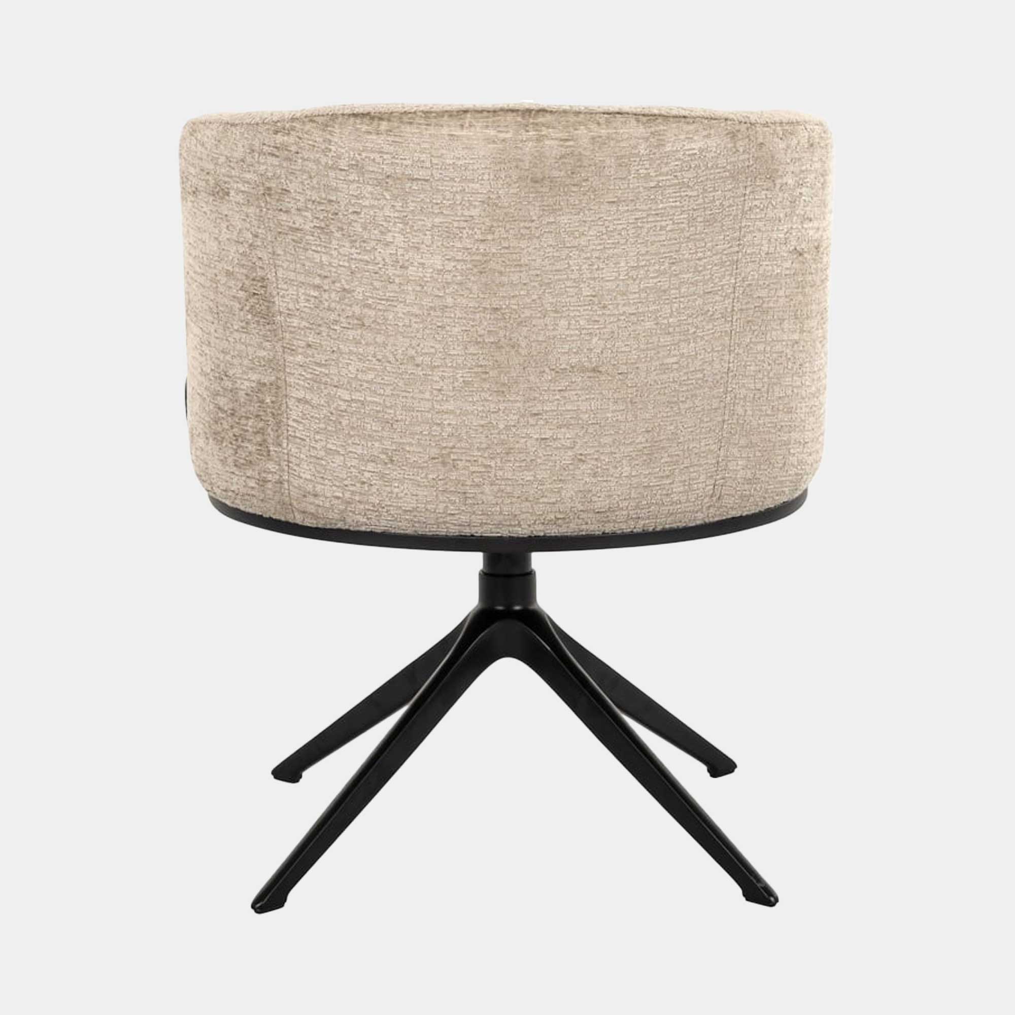 Portia - Swivel Dining Chair In Desert Fabric