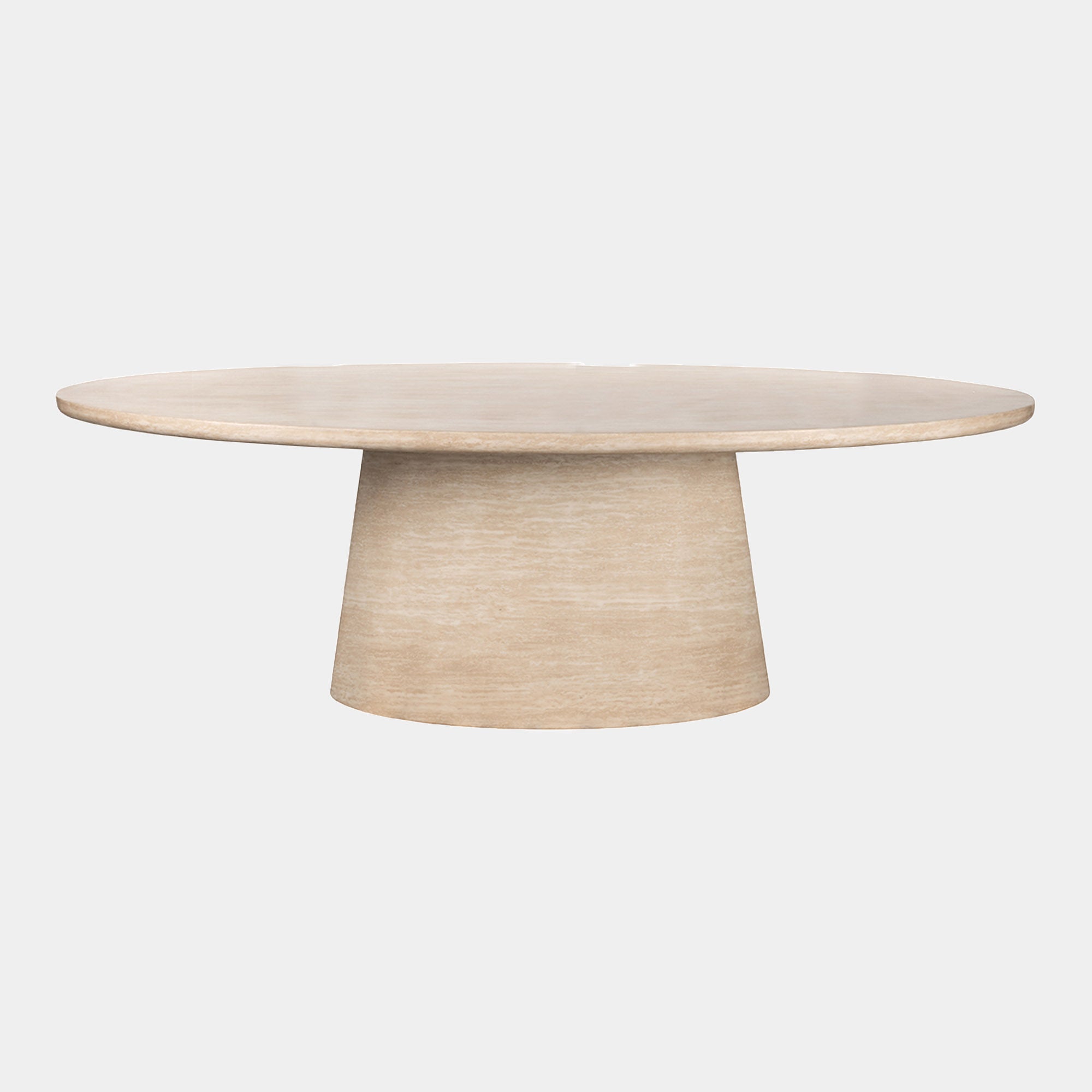 Franklin - 240cm Dining Table In Faux Travertine