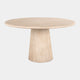 Franklin - 140cm Round Dining Table In Faux Travertine