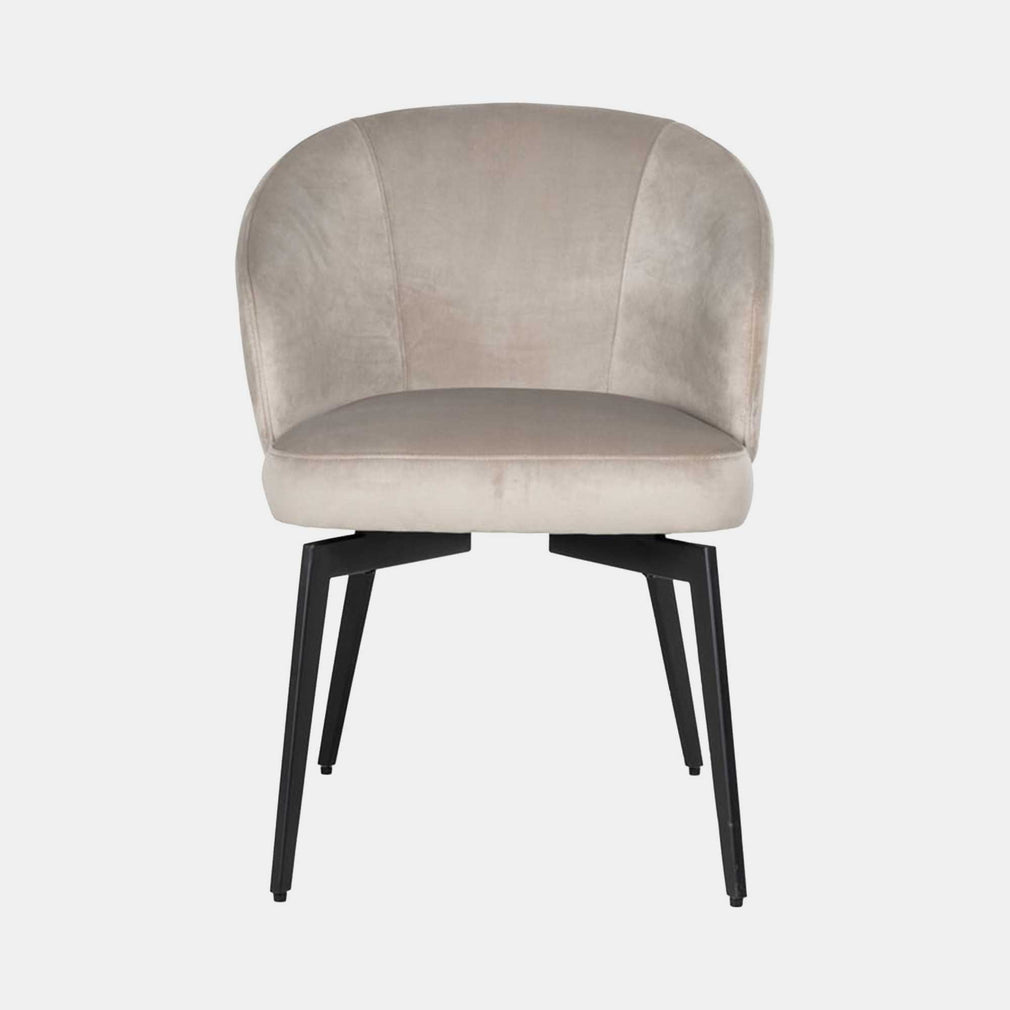 Elsie - Dining Chair In Khaki Velvet